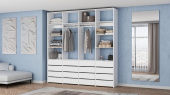 Стеллаж для одежды Мирта 63 BMS без задней стенки