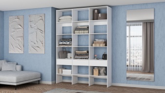 Стеллаж для одежды Мирта 56 BMS без задней стенки