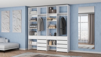 Стеллаж для одежды Мирта 61 BMS без задней стенки