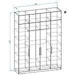 Шкаф распашной Остин Лайт 6 BMS