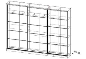 Шкаф-купе Бастай  (3000х2300х400)