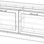 Чертеж Тумба для обуви Тима АКМ - 127 BMS