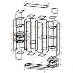 Чертеж Распашной шкаф Клео 15 BMS