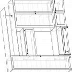 Чертеж Мебельная стенка Светлана 3 BMS