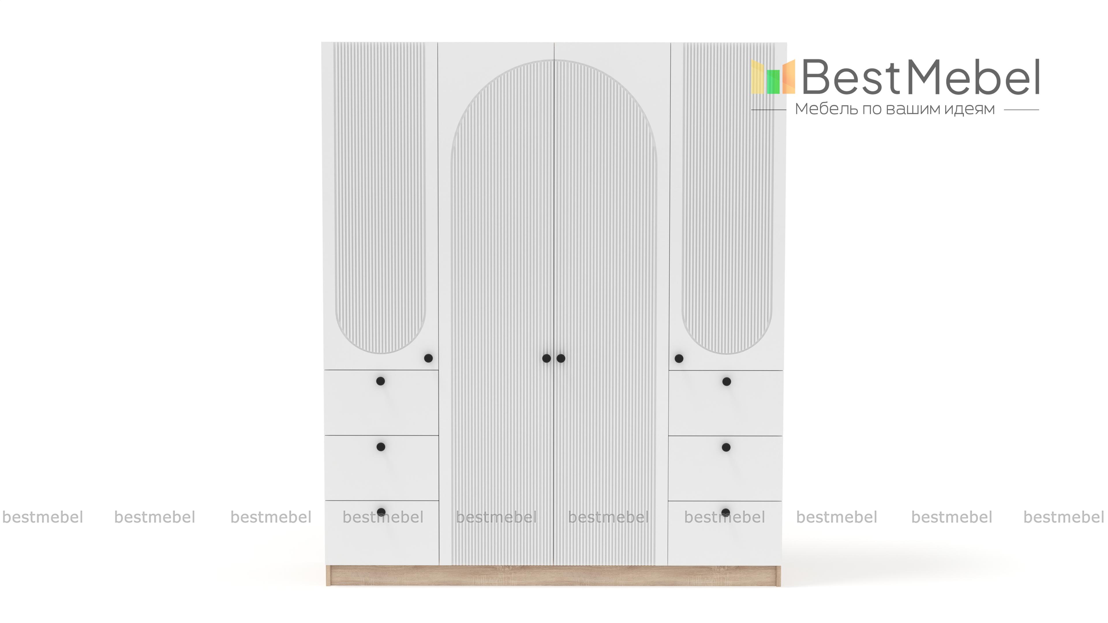 Шкаф распашной Вивьен 13 BMS - Фото