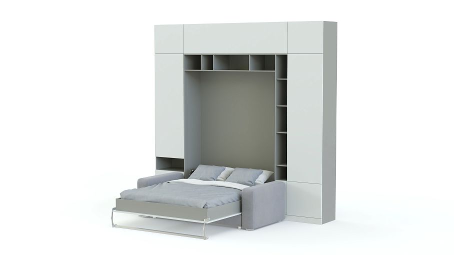 Шкаф-кровать с диваном Тида 06 BMS - Фото