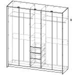 Распашной шкаф XELO BMS