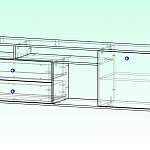 Чертеж Тумба под ТВ Крит 13 BMS