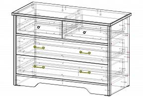Комод аквамарин 4 ящика сборка
