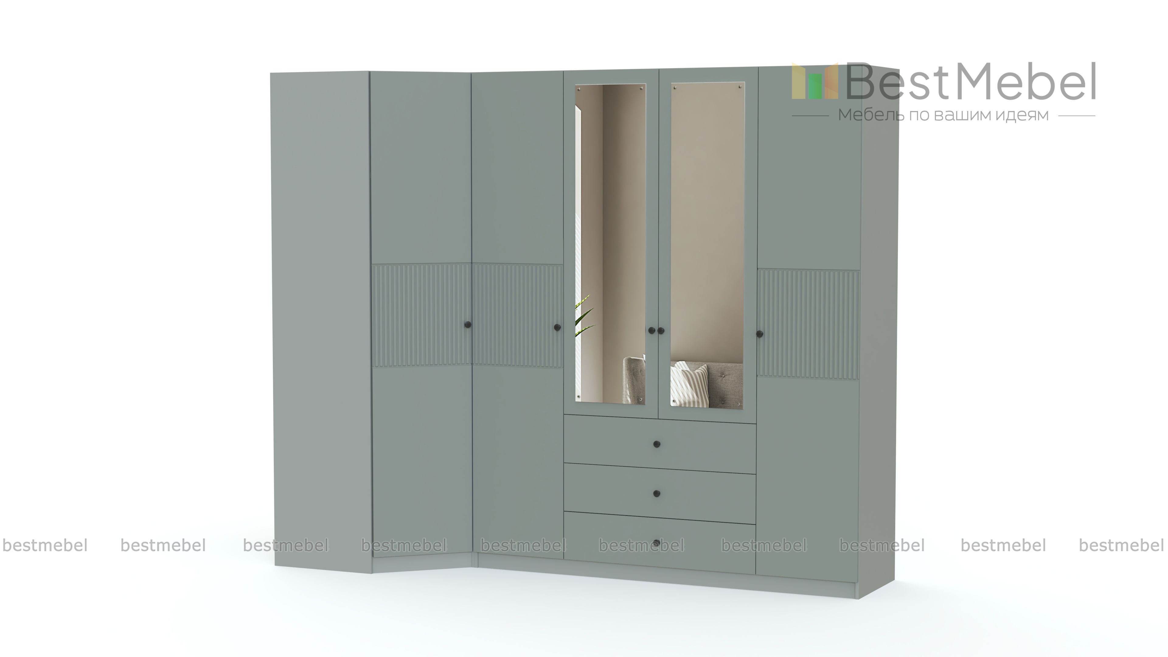 Шкаф угловой Ланс 42 BMS