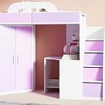 Кровать-чердак со шкафом и столом Фимо 2 BMS - Фото 10