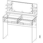 Схема сборки Туалетный столик Барселона 21 BMS