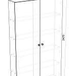 Схема сборки Шкаф для ванной Лилия 6 BMS