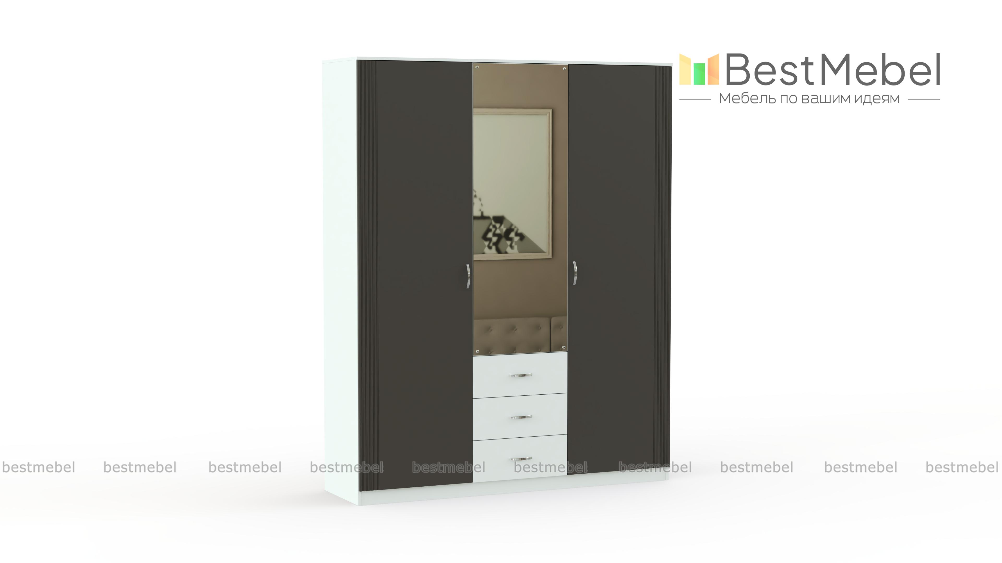 Шкаф распашной Диана К2 BMS - Фото