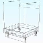 Стол кухонный Лира под встраиваемую технику BMS