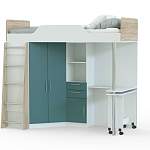 Кровать-чердак со столом Ника 427 BMS - Фото 5