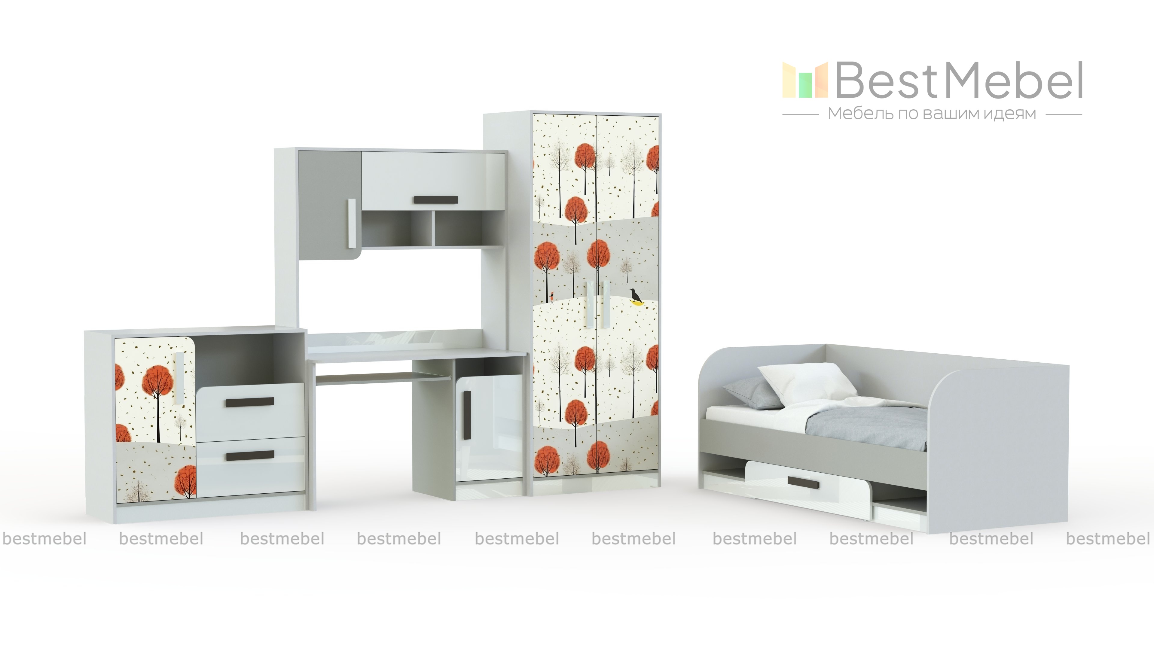 Детская комната Молодежная Фантазия BMS