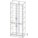 Шкаф книжный 2 №3