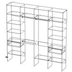 Схема сборки Стеллаж для одежды Мирта 20 BMS