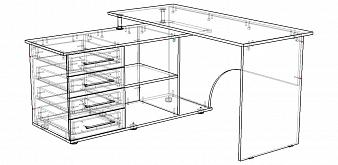 Стол компьютерный алькор сборка