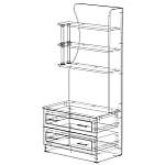 Схема сборки Комод с надстройкой Полло К-183 BMS